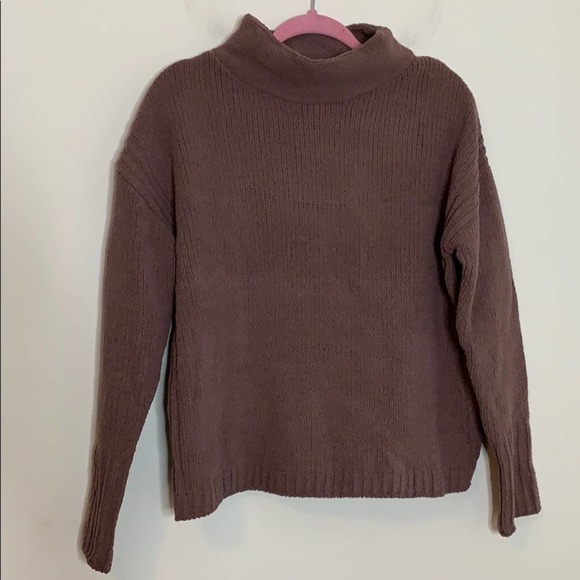 Catherine Malandrino Mauve Turtleneck Sweater - Picture 3 of 9
